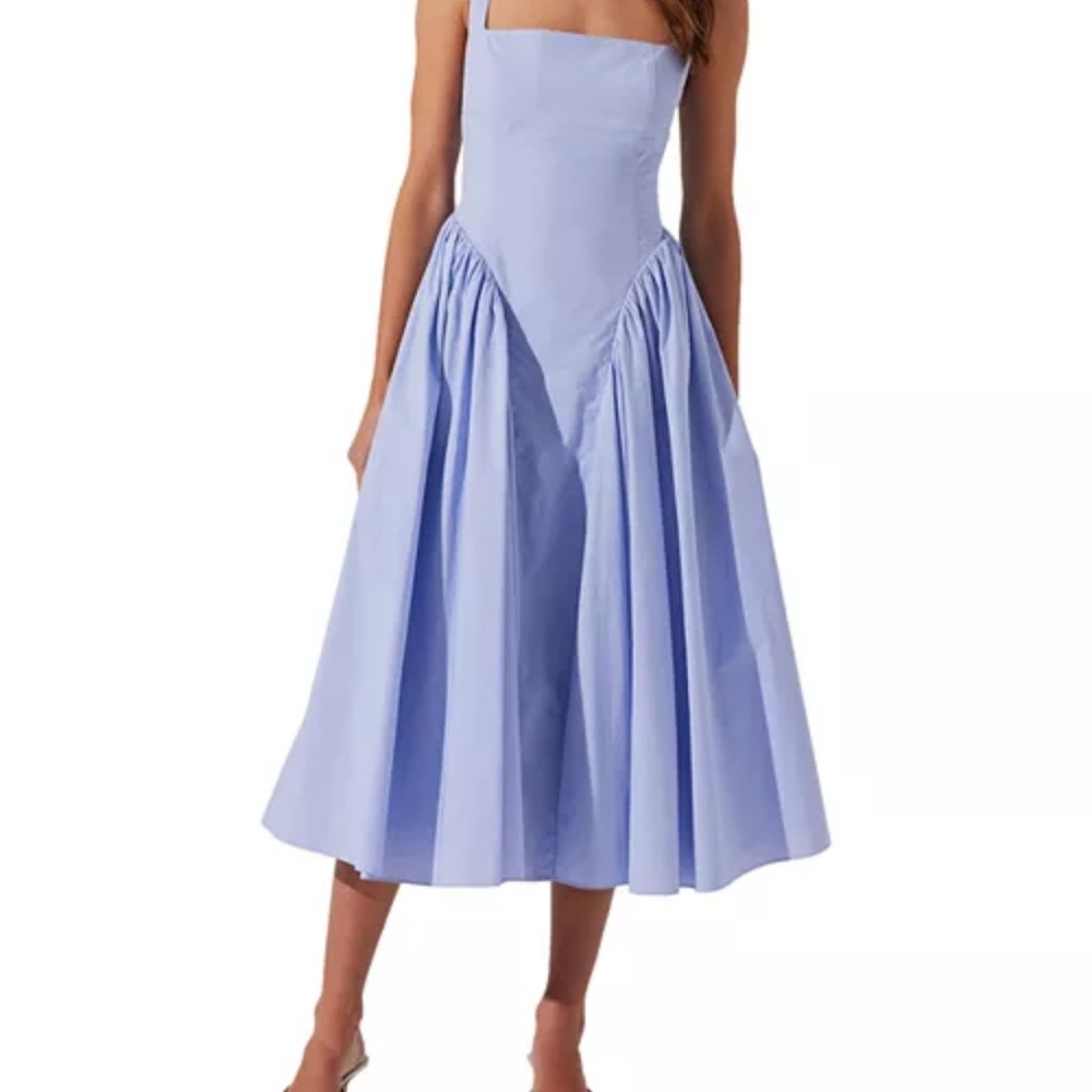 Astr Light Blue Midi Dress - Picture 4 of 4